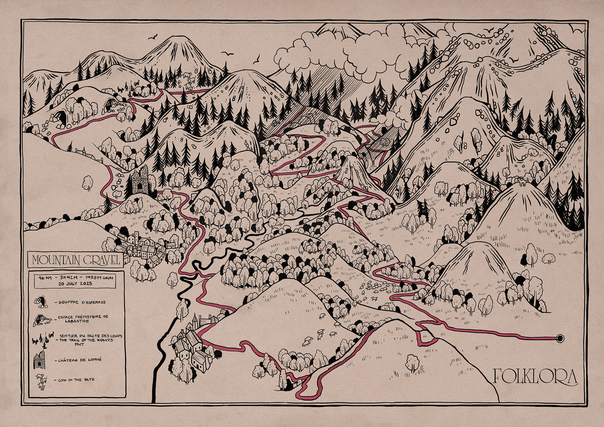 Mountain Gravel map